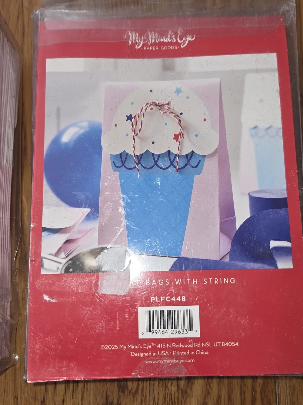 NIP, My Mind's Eye Pink/Blue Sweet Treat Party Treat Bags. 2 Pkgs, 24 Total. CP